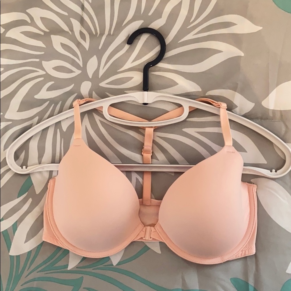 PINK front clasp bra